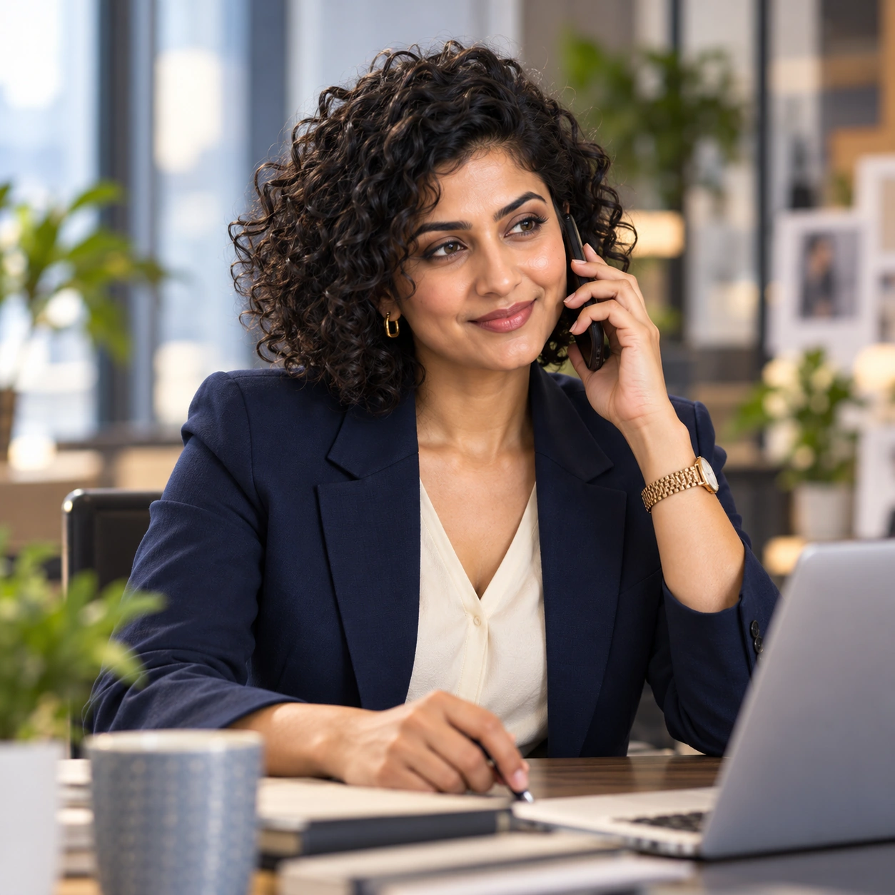 Kavya Rao in a professional consultation setting for BluCactus India SEO services