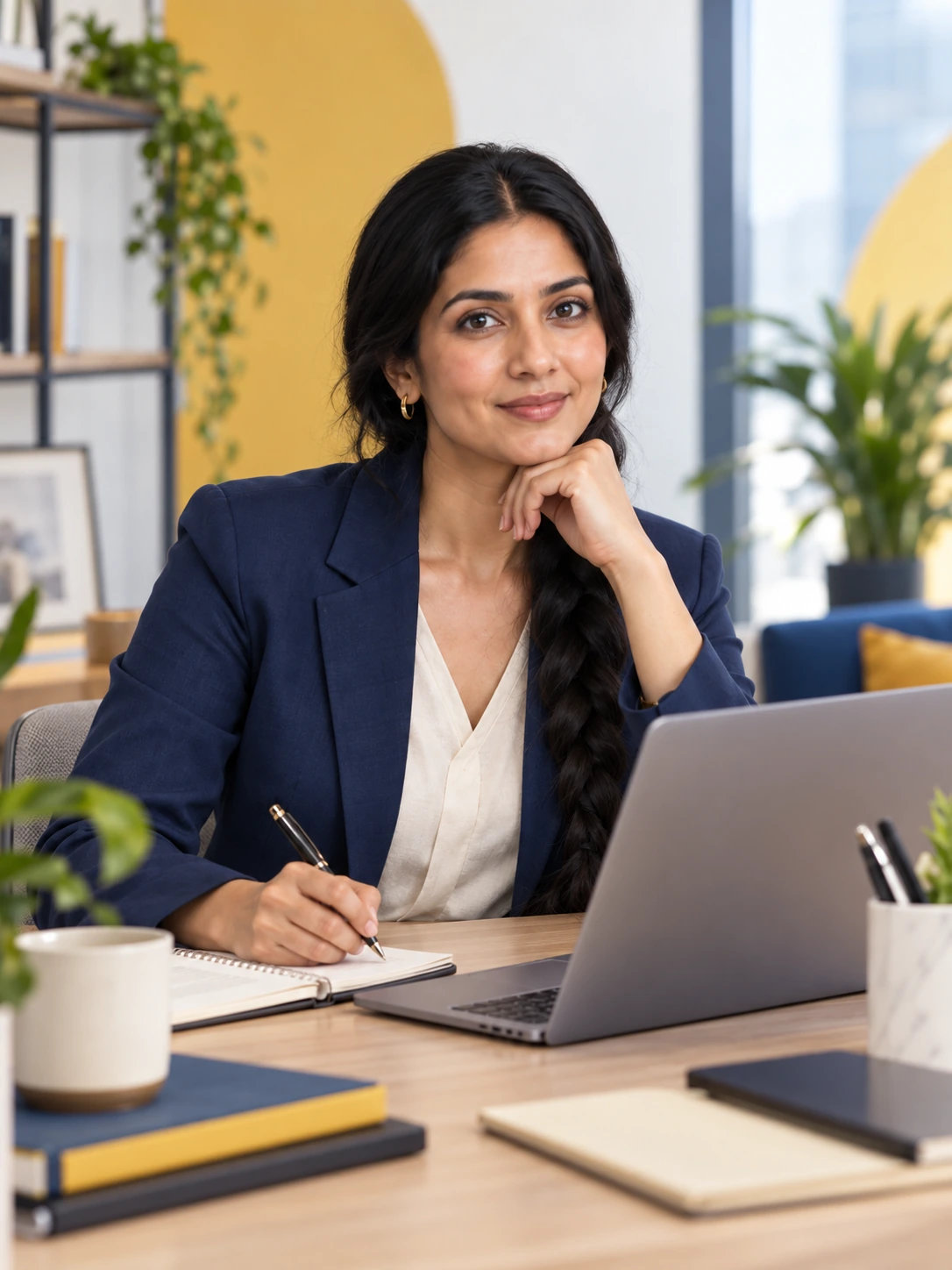 Professional preparing at a laptop before applying for a digital marketing agency job